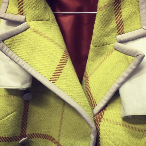 Great to see the re-emergence of screen projects in Melbourne. Miss Fisher’s Murder Mysteries incorporates vintage pieces like this wool check weave | Irene’s Dry Cleaning