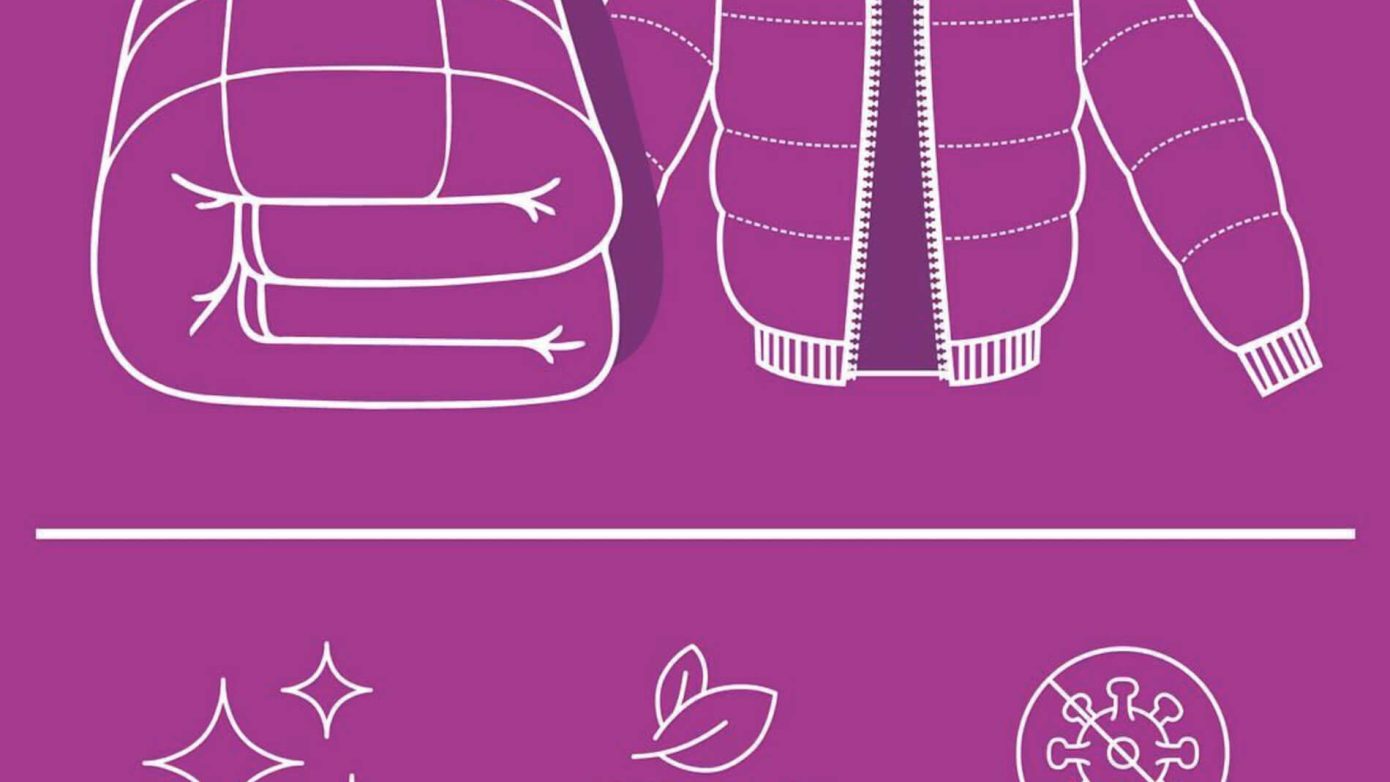 Dry clean and store your quilts & puffer jackets until next winter. Try our natural bacteria & virus destroying, sanitising & deodorising service with ozone | Irene’s Dry Cleaning