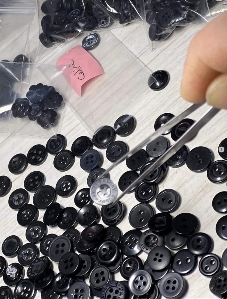 Dry cleaning buttons | Irene’s Dry Cleaning